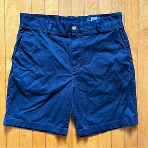 Vineyard Vines Chino Shorts Navy Blue Men's Size 34 Cotton Casual Flat Front
